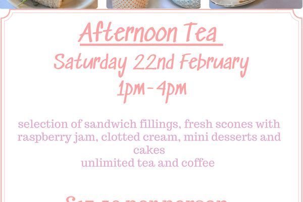 afternoon tea 22nd feb menu