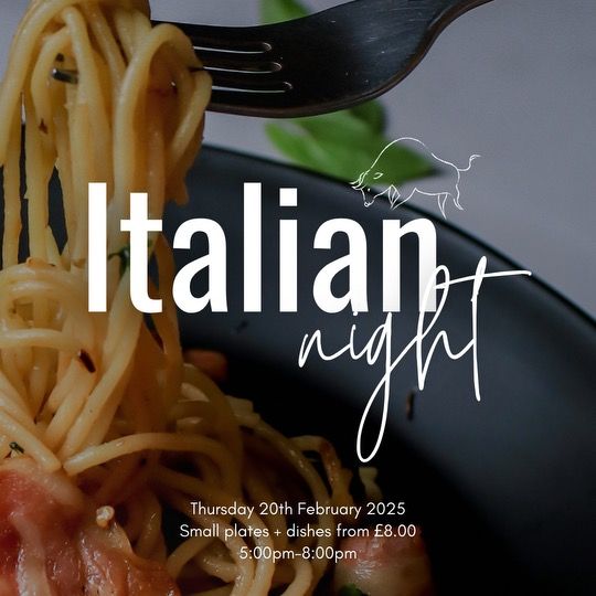 bull pub italian night menu